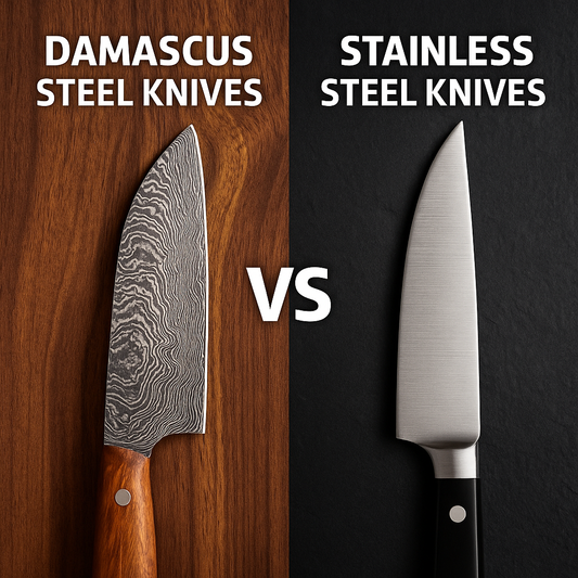 Damascus vs. Stainless Steel Knives: What’s the Difference?