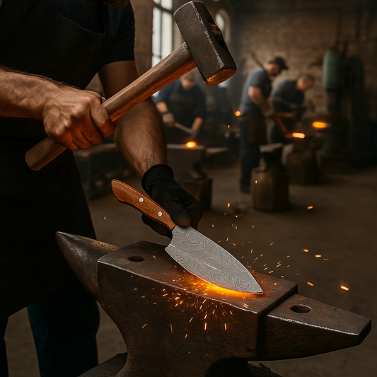Inside the Art of Crafting Handmade Damascus Steel Knives