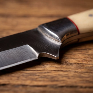 Handmade J2 Steel Skinner Knife 8” Camel Bone Drop Point