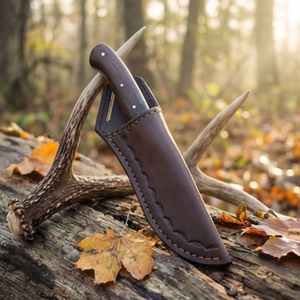 Handmade Damascus Skinner Knife 8” Pakka & Walnut Handle
