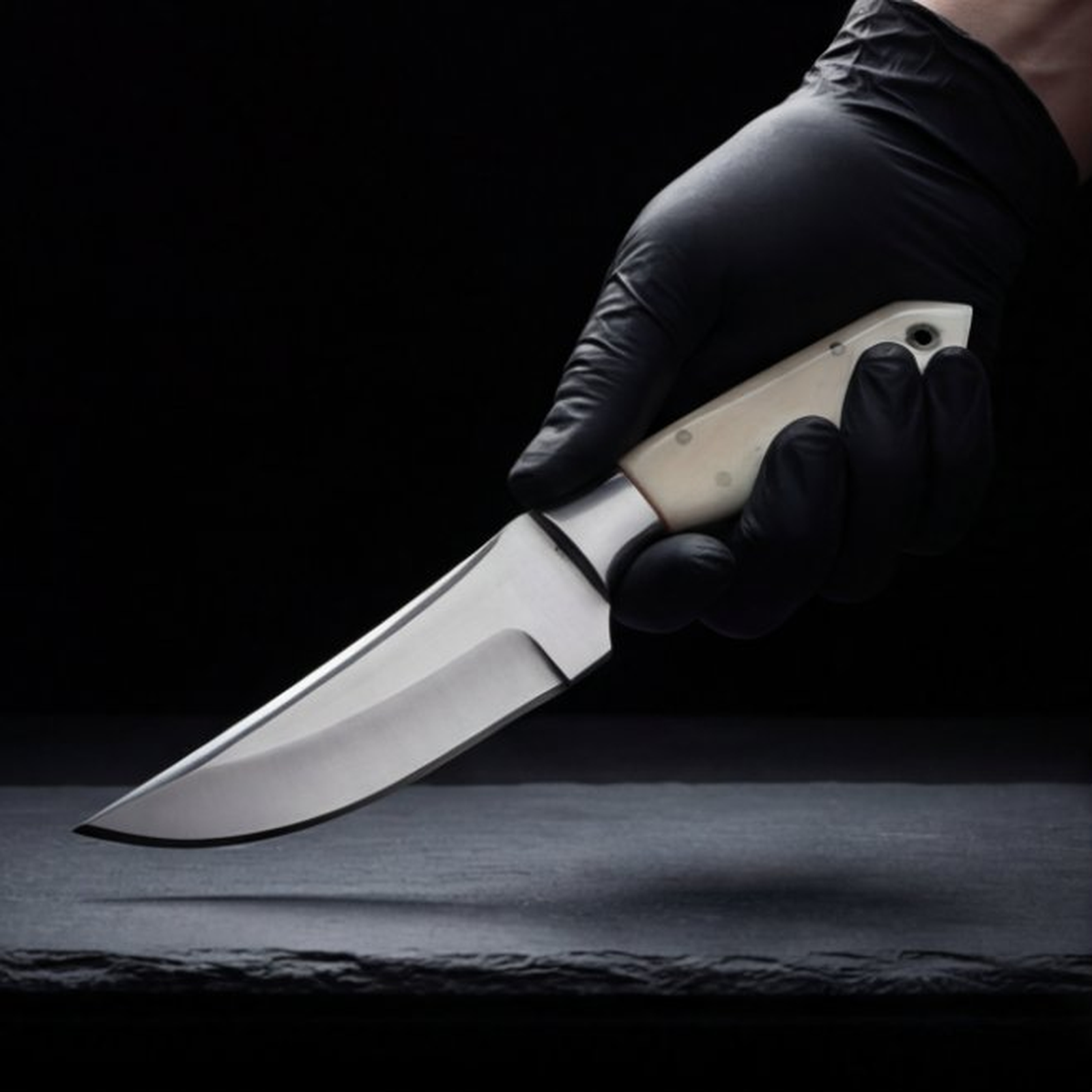 Handmade J2 Steel Skinner Knife 8” Camel Bone Clip Point