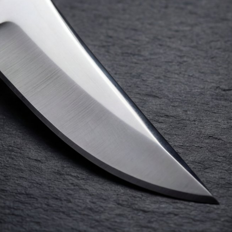 Handmade J2 Steel Skinner Knife 8” Camel Bone Clip Point