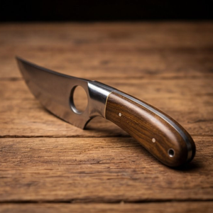 Handmade J2 Steel Skinner Knife 8” Walnut Handle Clip Point