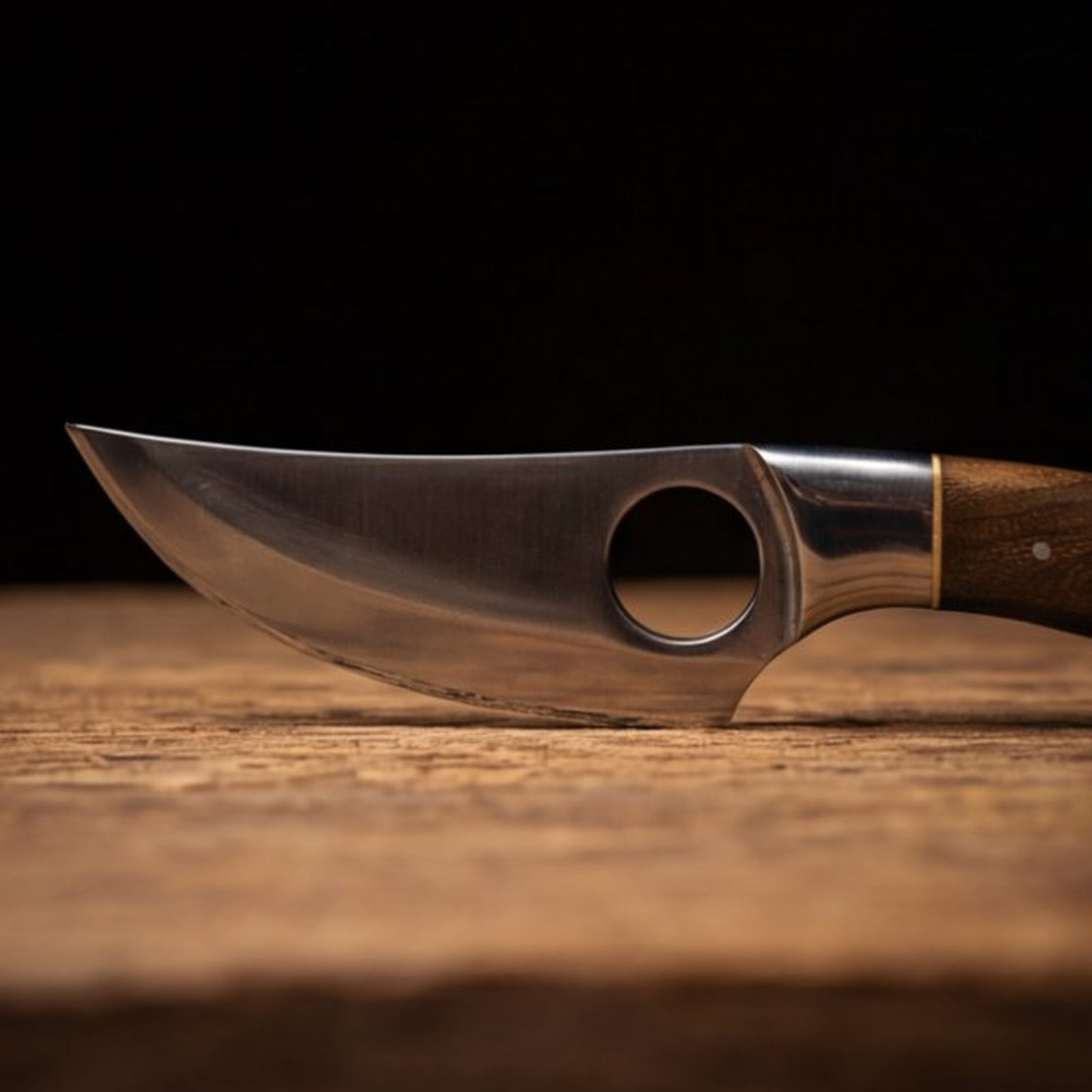 Handmade J2 Steel Skinner Knife 8” Walnut Handle Clip Point
