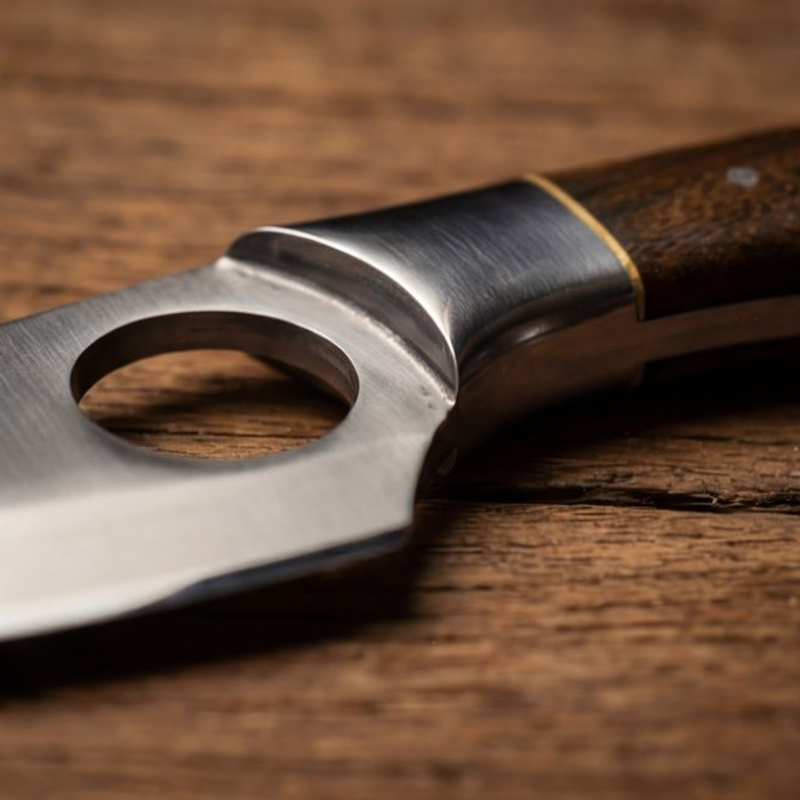 Handmade J2 Steel Skinner Knife 8” Walnut Handle Clip Point