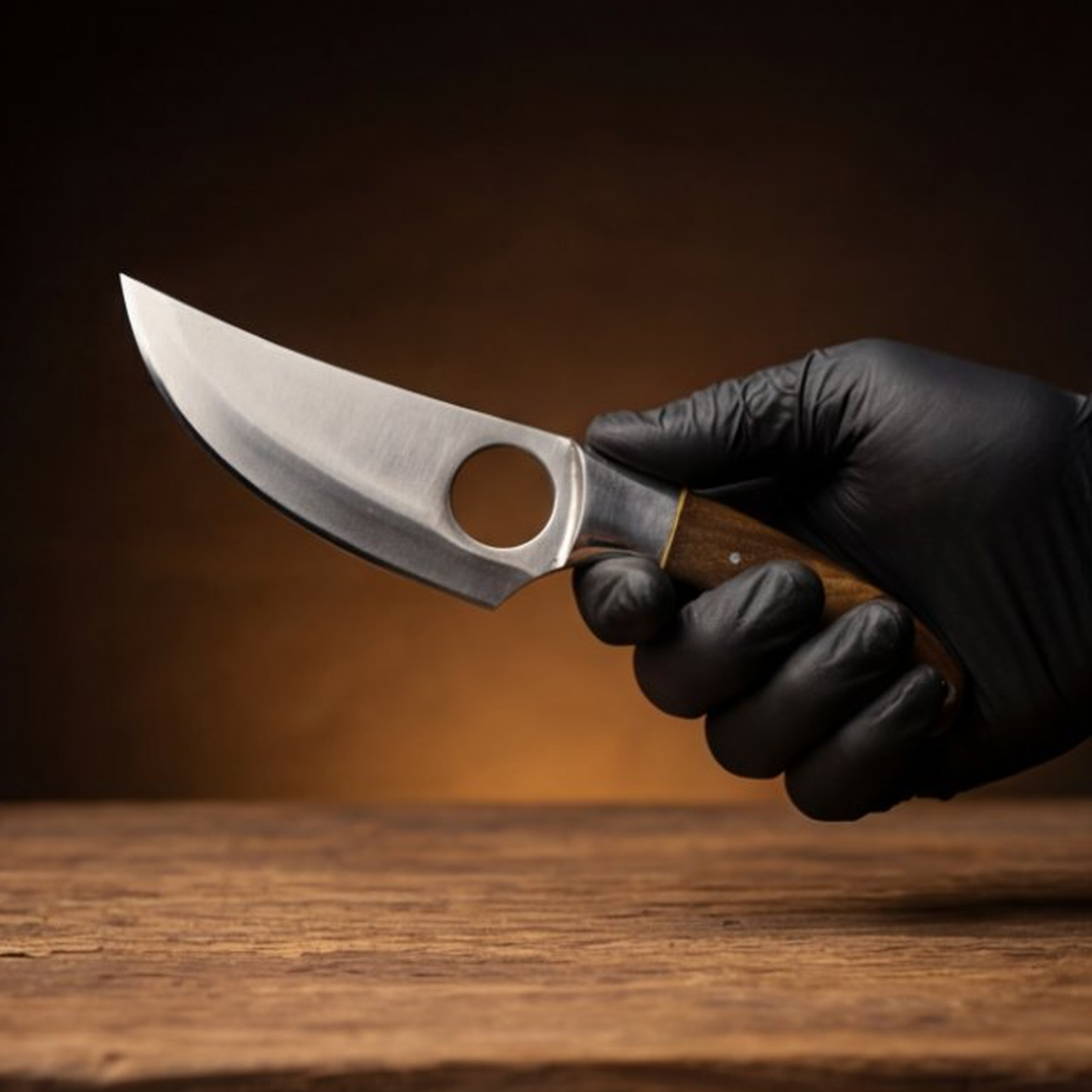 Handmade J2 Steel Skinner Knife 8” Walnut Handle Clip Point