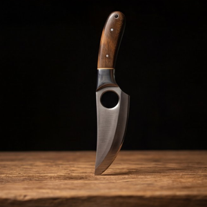 Handmade J2 Steel Skinner Knife 8” Walnut Handle Clip Point