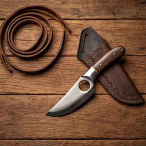 Handmade J2 Steel Skinner Knife 8” Walnut Handle Clip Point