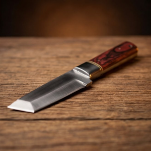 Handmade J2 Steel Tanto Knife 8” Pakka Wood Handle