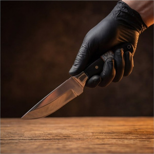 Handmade J2 Steel Skinner Knife 9” Wenge Wood Resin Handle