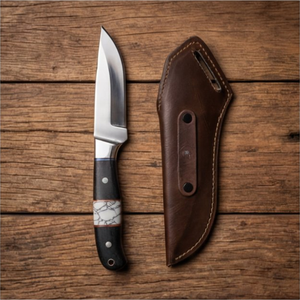 Handmade J2 Steel Skinner Knife 9” Wenge Wood Resin Handle