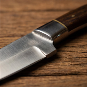 Handmade J2 Steel Skinner Knife 8” Walnut Handle Drop Point