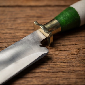 Handmade J2 Steel Hunting Knife 12” Resin Handle Clip Point