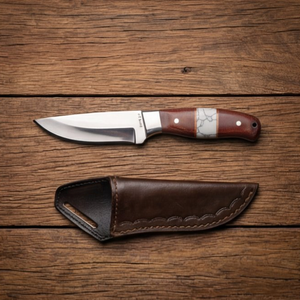 Handmade J2 Steel Skinner Knife 9” Resin Handle Straight Back