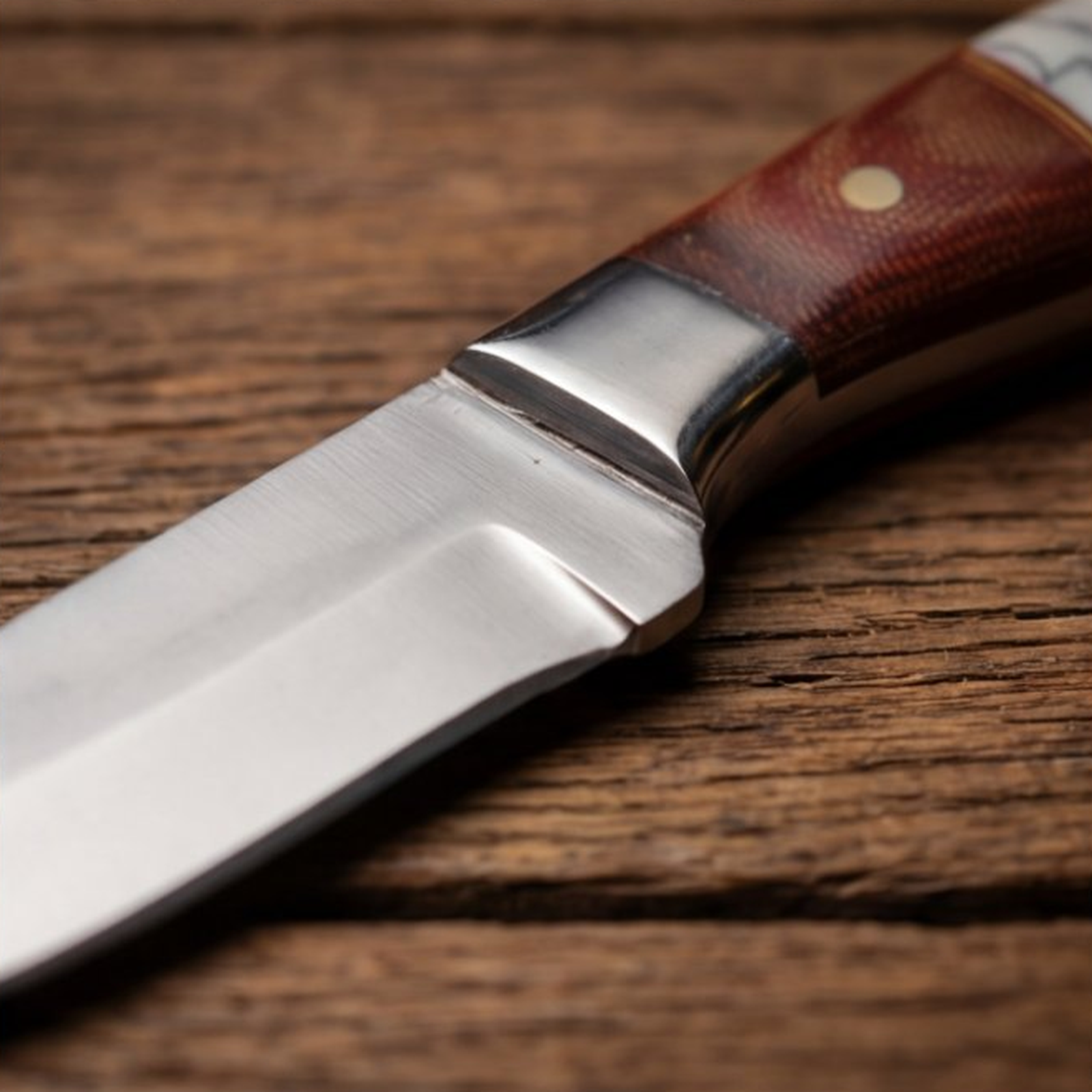 Handmade J2 Steel Skinner Knife 9” Resin Handle Straight Back