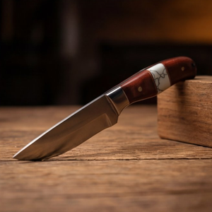 Handmade J2 Steel Skinner Knife 9” Resin Handle Straight Back