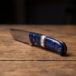 Handmade J2 Steel Skinner Knife 8” Resin Handle Straight Back