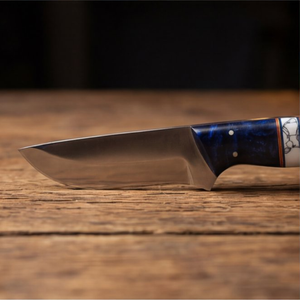 Handmade J2 Steel Skinner Knife 8” Resin Handle Straight Back