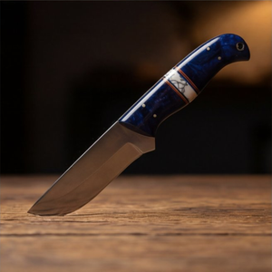 Handmade J2 Steel Skinner Knife 8” Resin Handle Straight Back