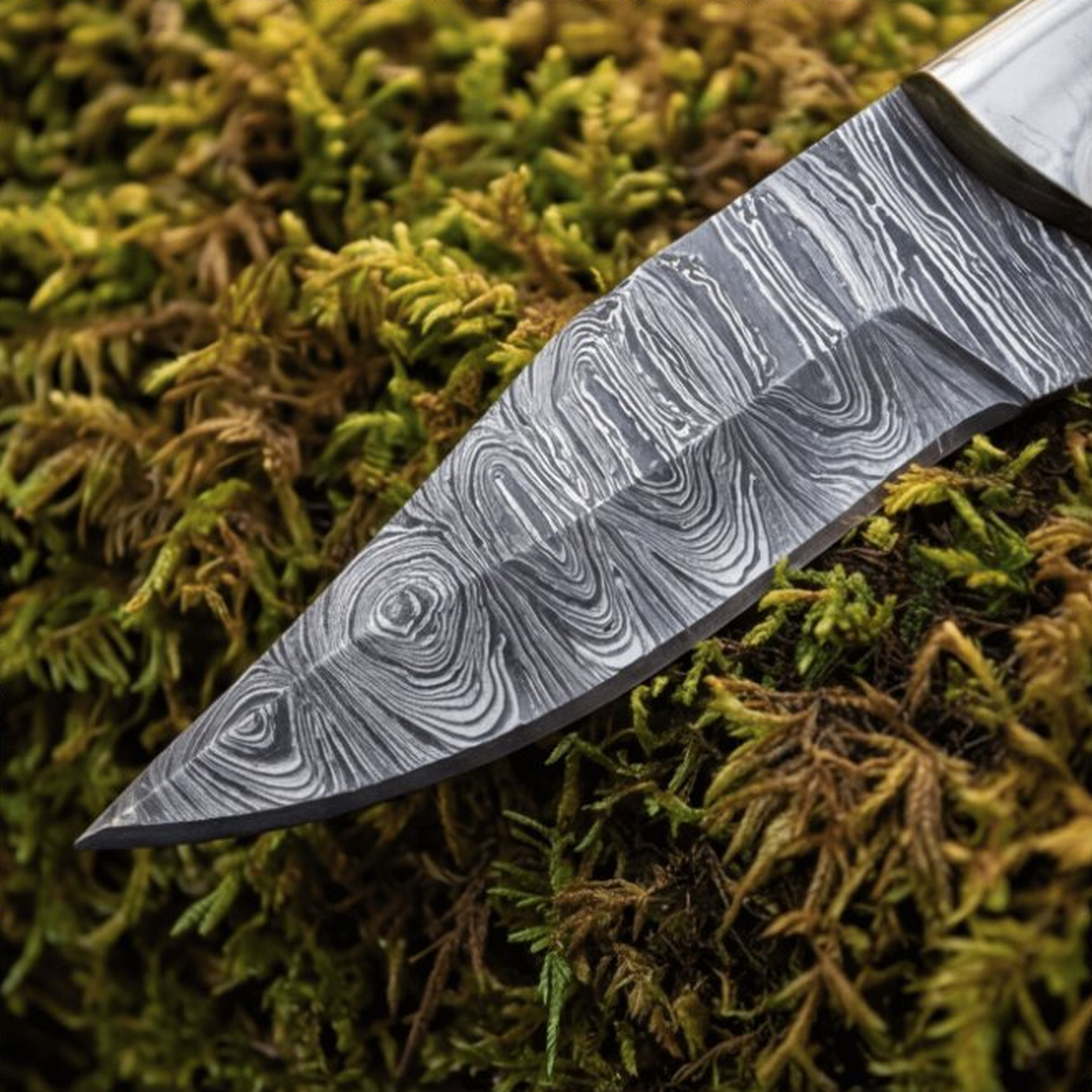 Handmade Damascus Skinner Knife 8” Pakka Wood Clip Point