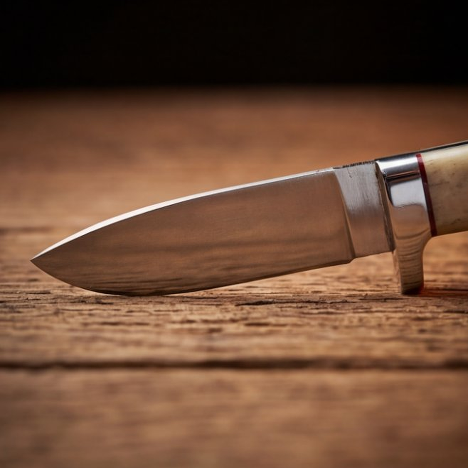 Handmade J2 Steel Skinner Knife 8” Camel Bone Drop Point