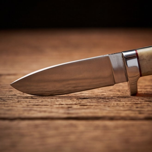 Handmade J2 Steel Skinner Knife 8” Camel Bone Drop Point