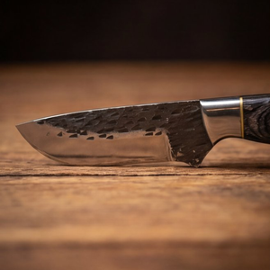 Handmade J2 Steel Skinner Knife 8” Pakka Wood Straight Back
